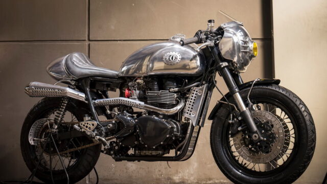 Benjie’s Cafe Racers Steampunk side view